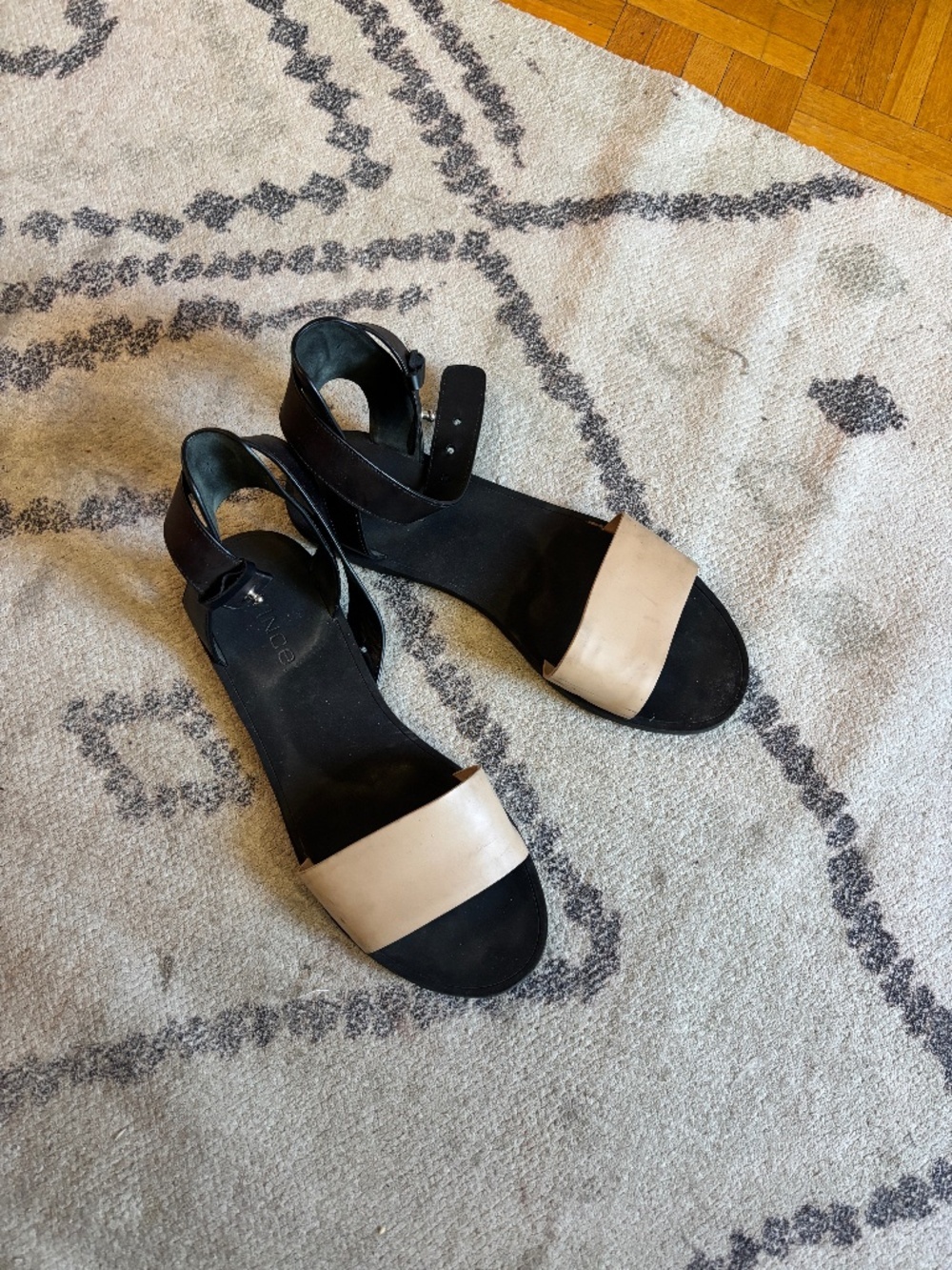 Vince leather sandals, with clasp around ankle * accepting offers